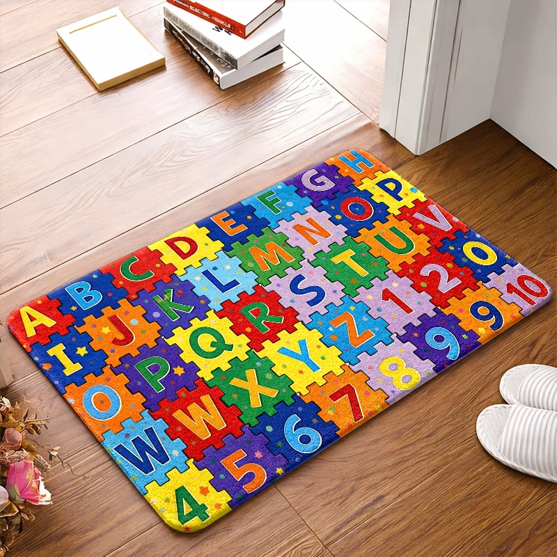 Bath Letter Number Foam - 1pc 2D Flat Alphabet & Numbers