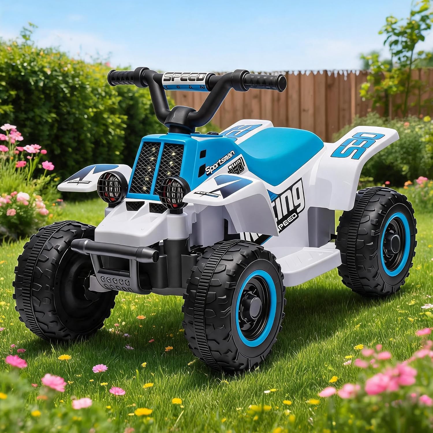 Kids Toys Quad - 6V Kids Electric Ride-on ATV Quad,