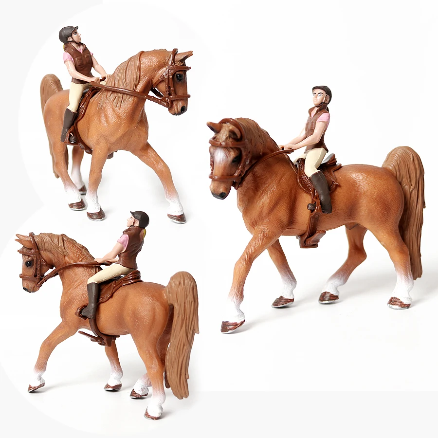 Kids Toys Under 1 Year - Toy horses Equestrian Rider Horse Playset