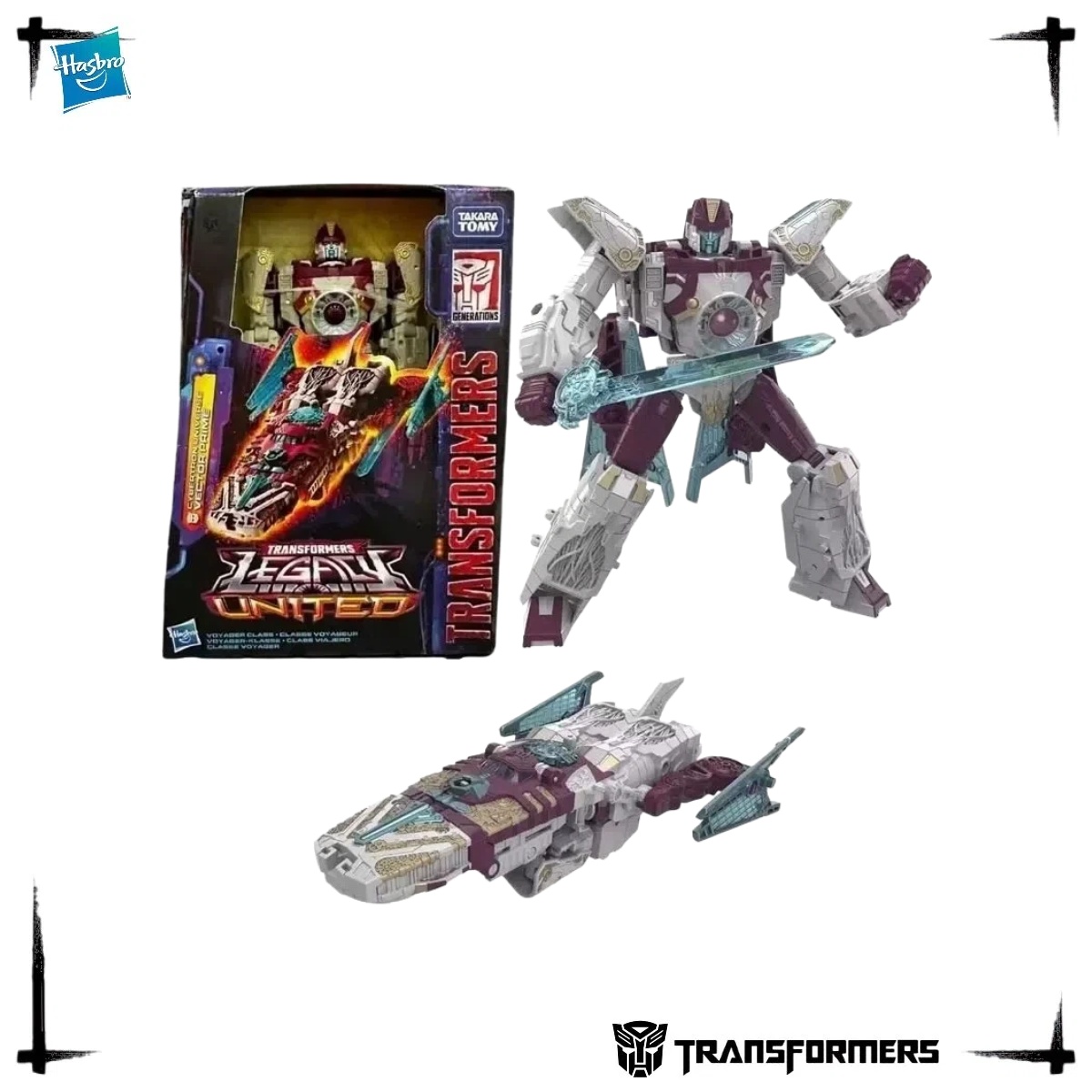 Kids Toys Vector - Original Transformers Vector Prime Spaceship Robot