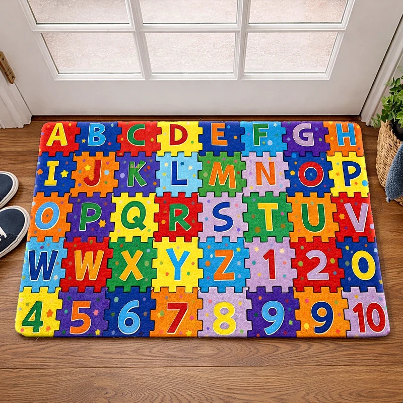 1pc 2D Flat Alphabet & Numbers - Bath Letter Number Foam recension och pris