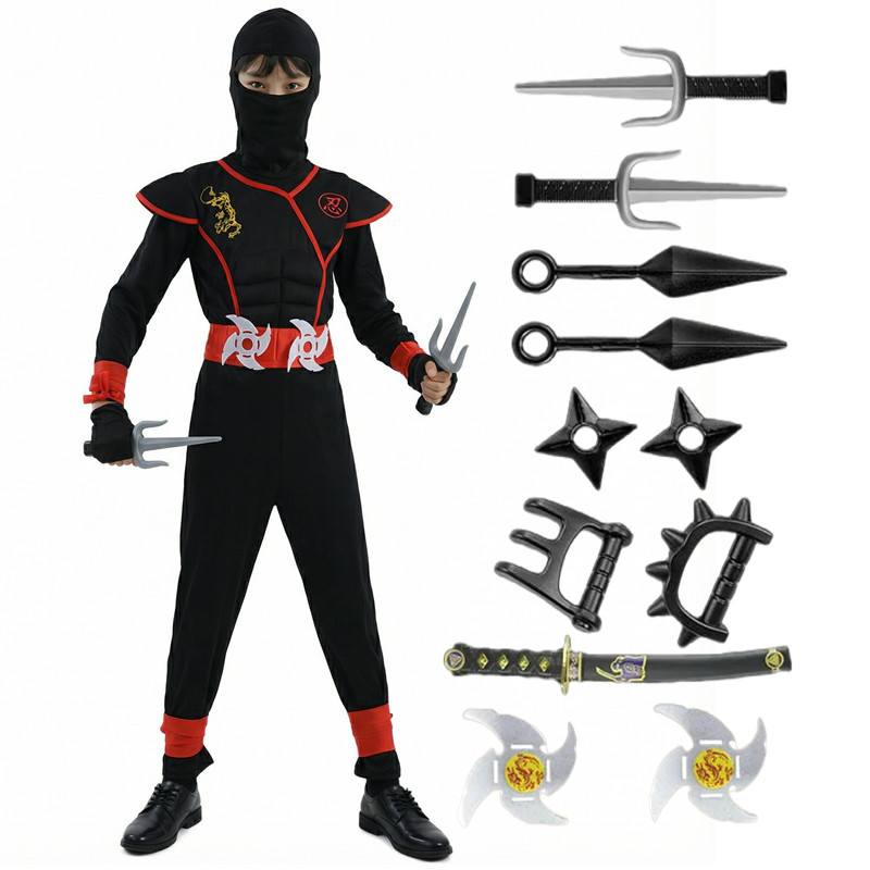 Black and Blue Ninja Costume f - Kids Toys Boys recension och pris