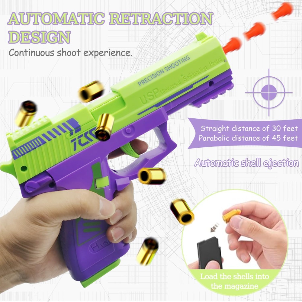 USP Soft Bullet Toy Gun Contin - Foam Dart Gun recension och pris