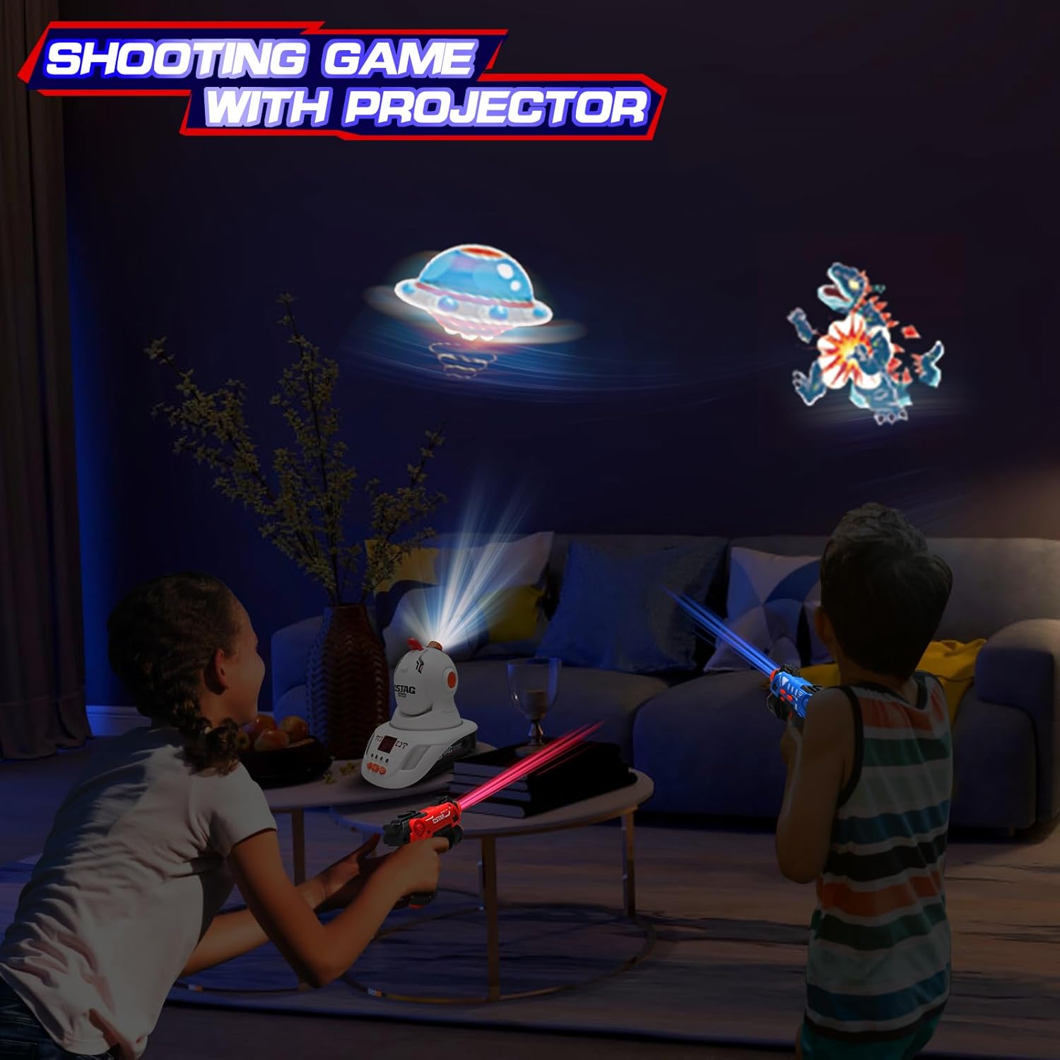 CSTAG Projector Duck UFO Hunti - Laser Tag Set Kids recension och pris