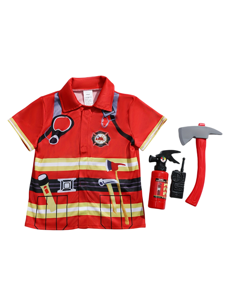 Kids Firefighter Style Shirt w - Kids Toys Boys recension och pris