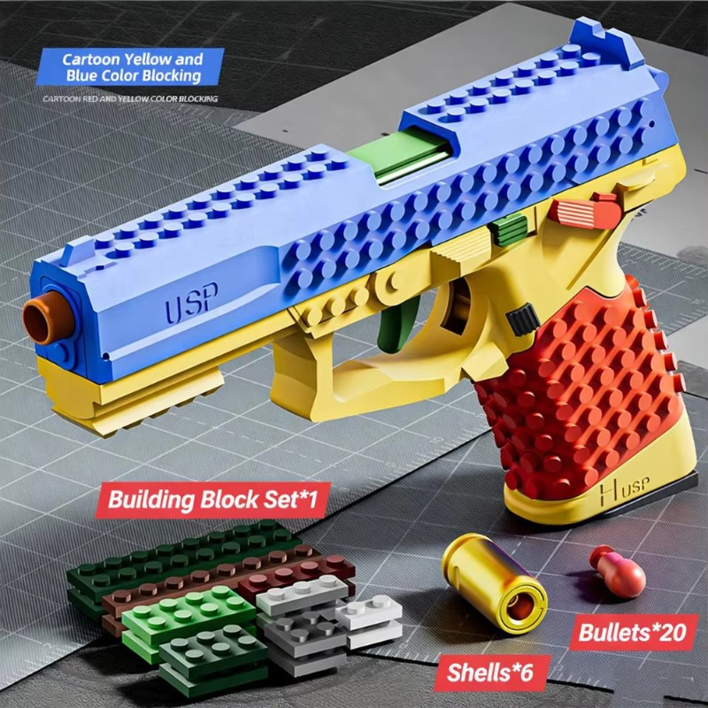 Building Block Blaster Toy Gun - Kids Toys Boys recension och pris