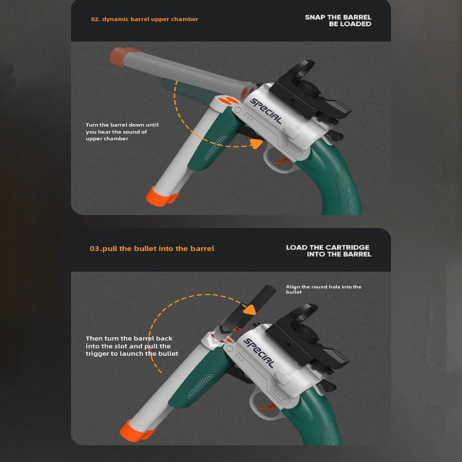 Double Barreled Toy Gun S686 R - Foam Dart Gun recension och pris