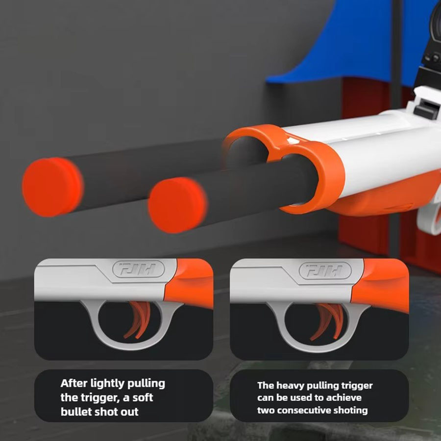 Double Barreled Toy Gun S686 R - Foam Dart Gun recension och pris