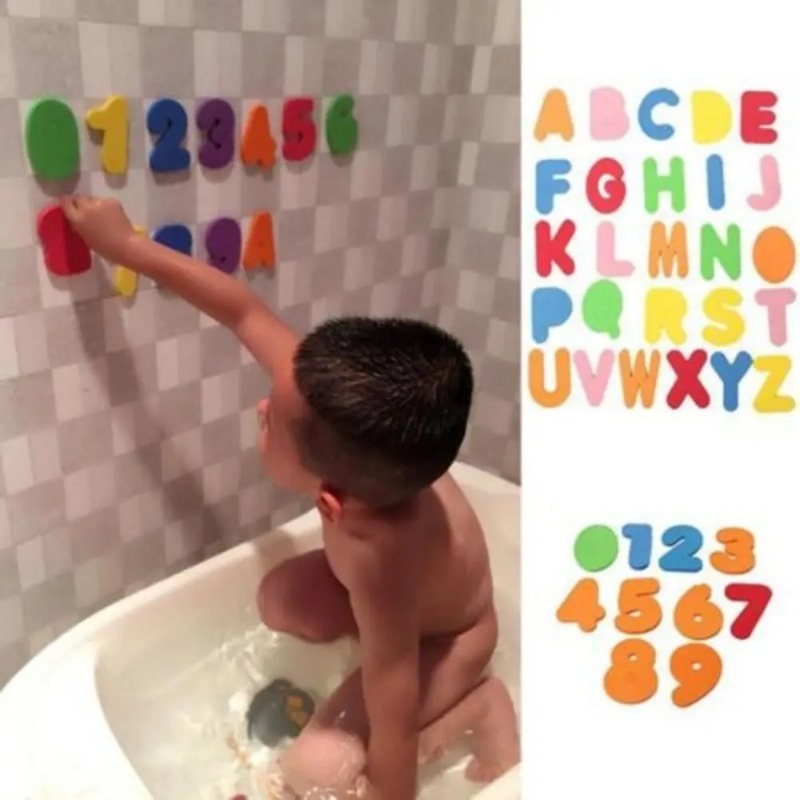 Floating Bath Toys for 1-3 Yea - Bath Letter Number Foam recension och pris