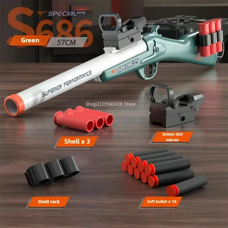 S686 Throwing Shell Shotgun To - Foam Dart Gun recension och pris