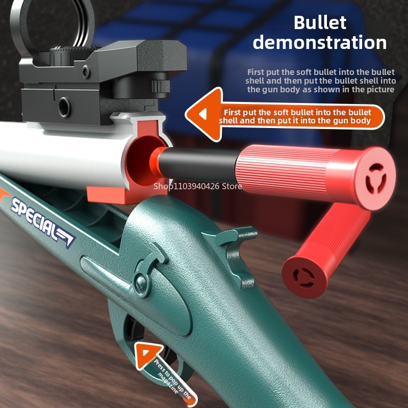 S686 Throwing Shell Shotgun To - Foam Dart Gun recension och pris