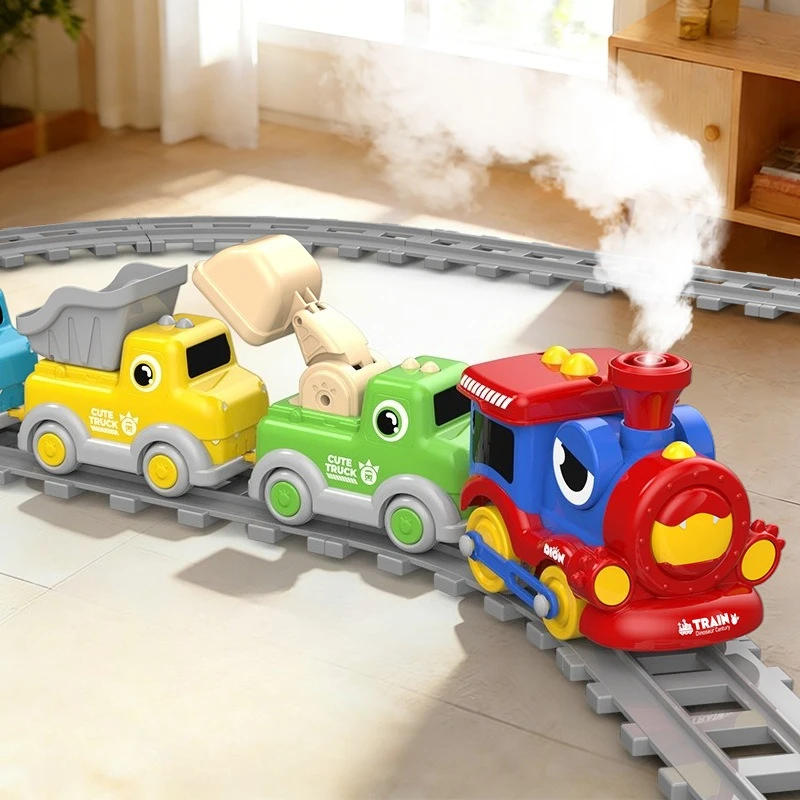 Kids Spray Steam Track Miniatu - Kids Toys Vehicle recension och pris