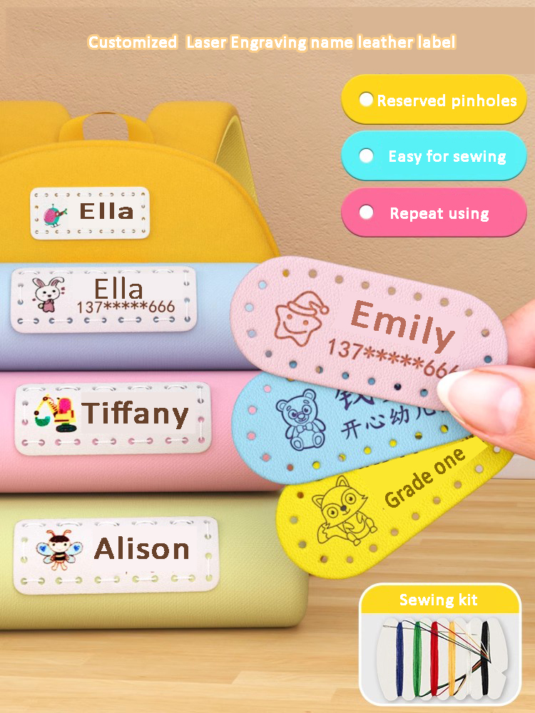 Customized Name Leather Label  - Laser Tag Set Kids recension och pris