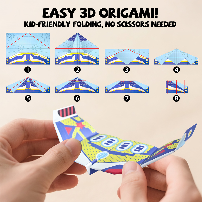 36 Sheets Kids Paper Airplane  - Kid Toys And Craft recension och pris