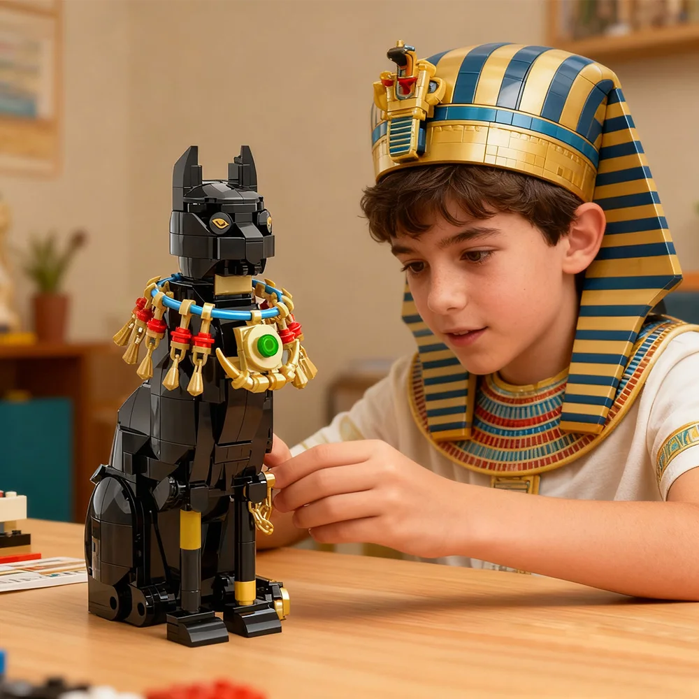 Gobricks MOC Egypt Cat Buildin - Kids Toys Egypt recension och pris