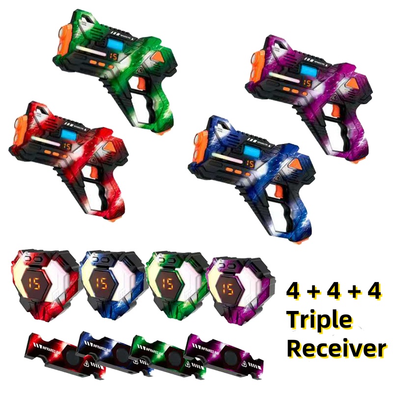 CSTAG 4x4x4 Laser Tag Guns Set - Laser Tag Set Kids recension och pris