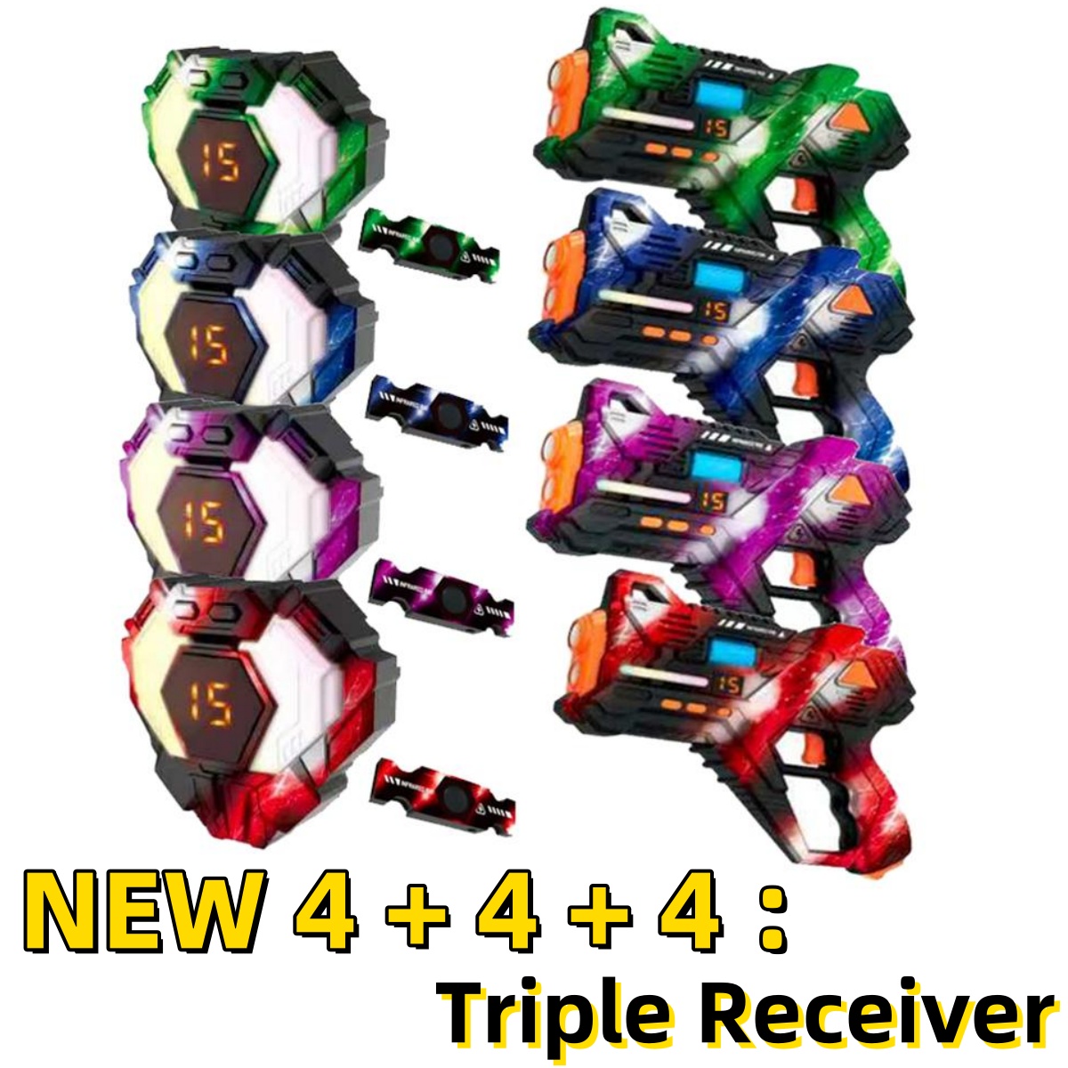CSTAG 4x4x4 Laser Tag Guns Set - Laser Tag Set Kids recension och pris