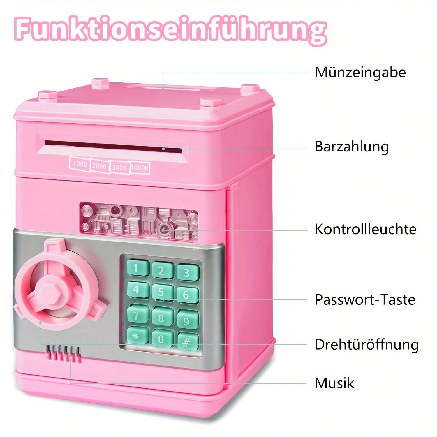 Kids Mini ATM Piggy Bank,Elect - Kids Toys Boys recension och pris
