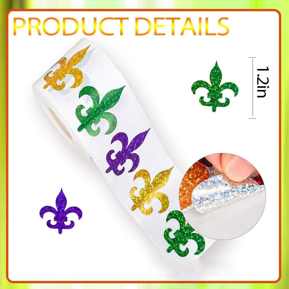 500Pcs Mardi Gras Stickers for - Laser Tag Set Kids recension och pris