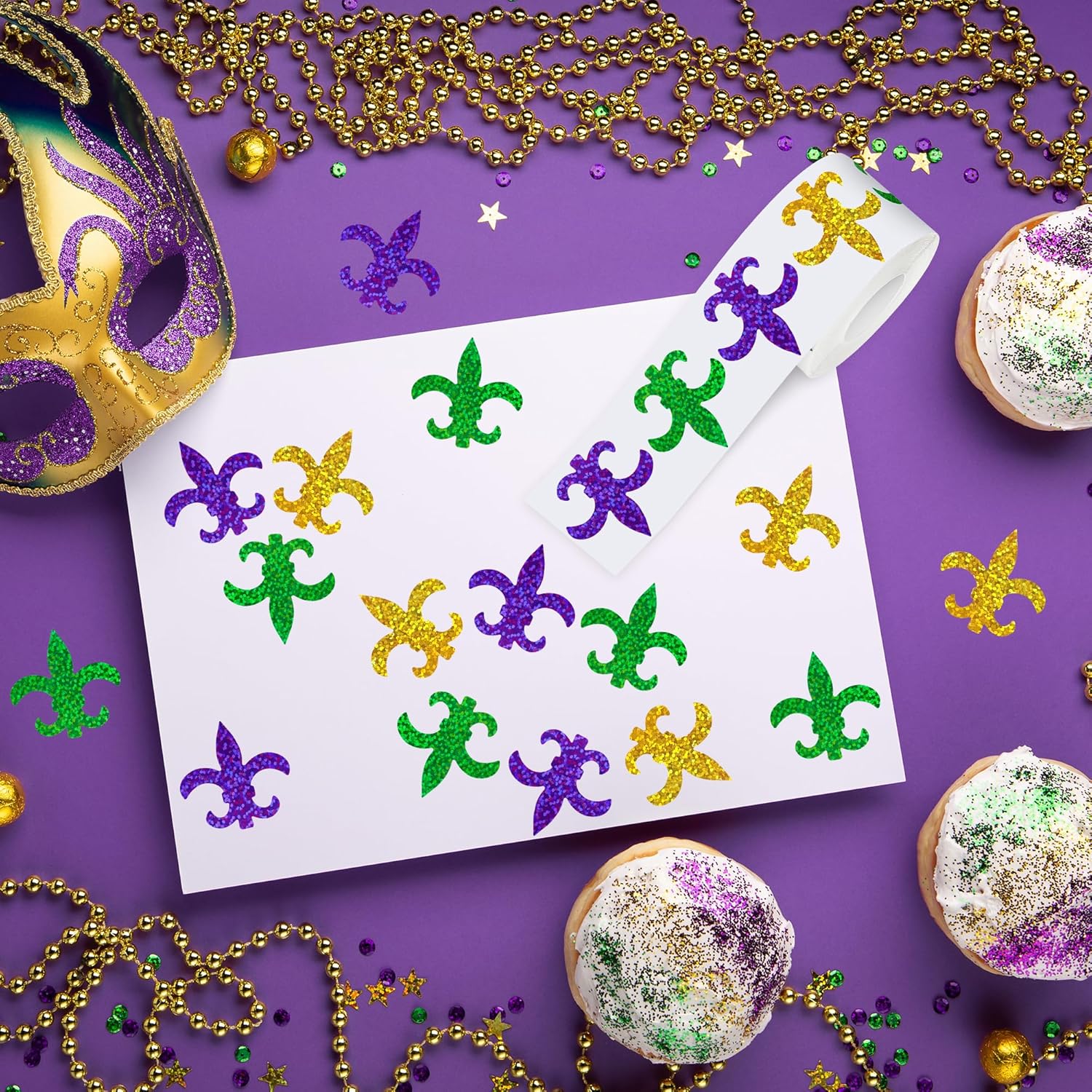500Pcs Mardi Gras Stickers for - Laser Tag Set Kids recension och pris
